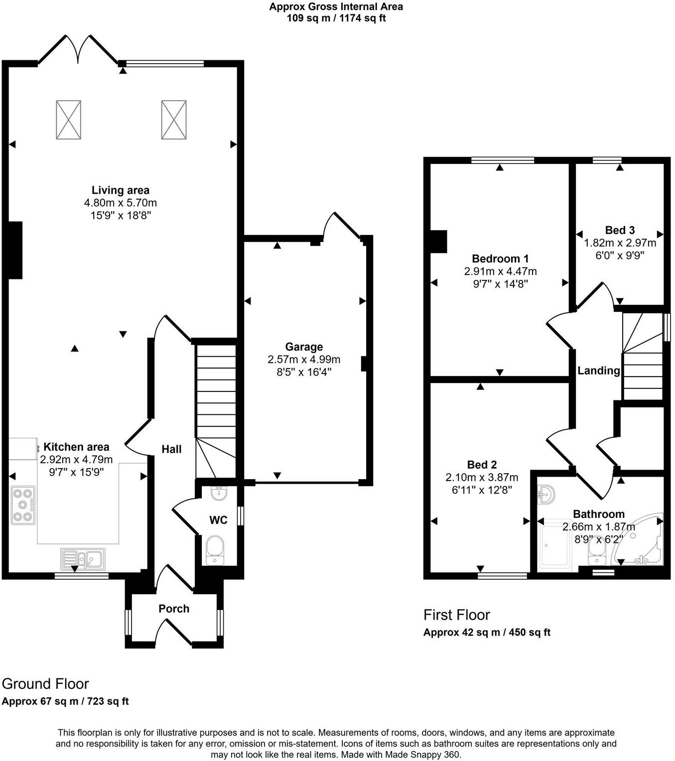Butt Field Road, Ashford, TN23 5EF floorplan
