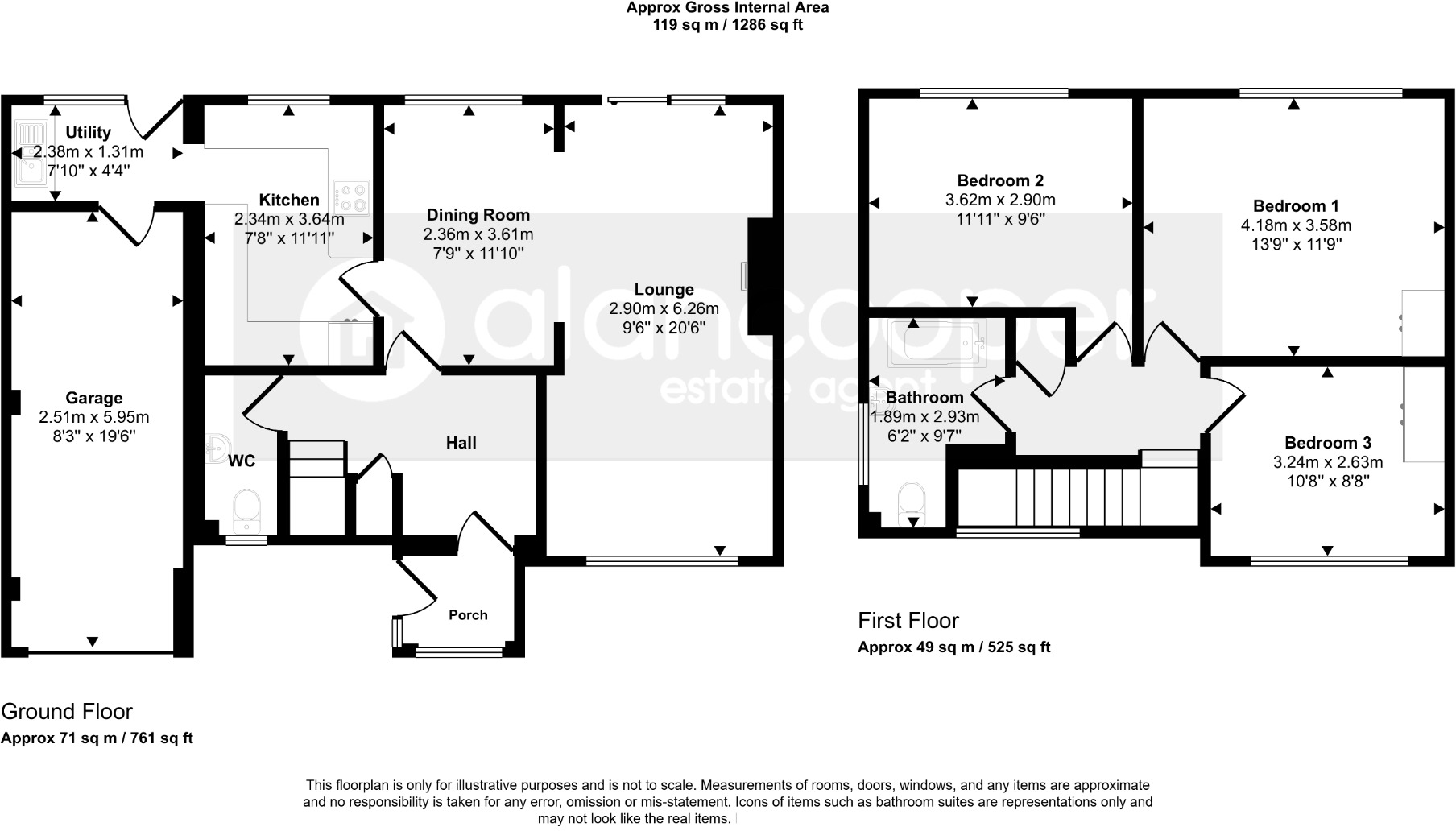 Alderbrook Drive, Whitestone, Nuneaton, CV11 6PL floorplan