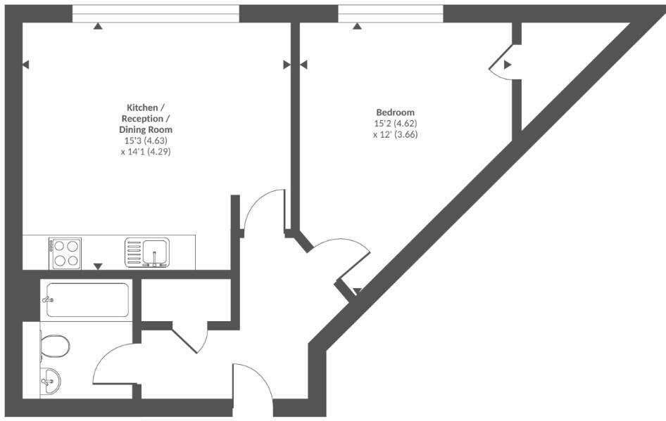 Flat 1019, Churchill Place, Churchill Way, Basingstoke, Hampshire RG21 7ES floorplan