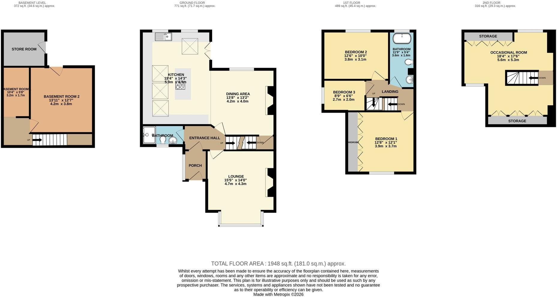 Redburn Drive, Shipley, BD18 floorplan