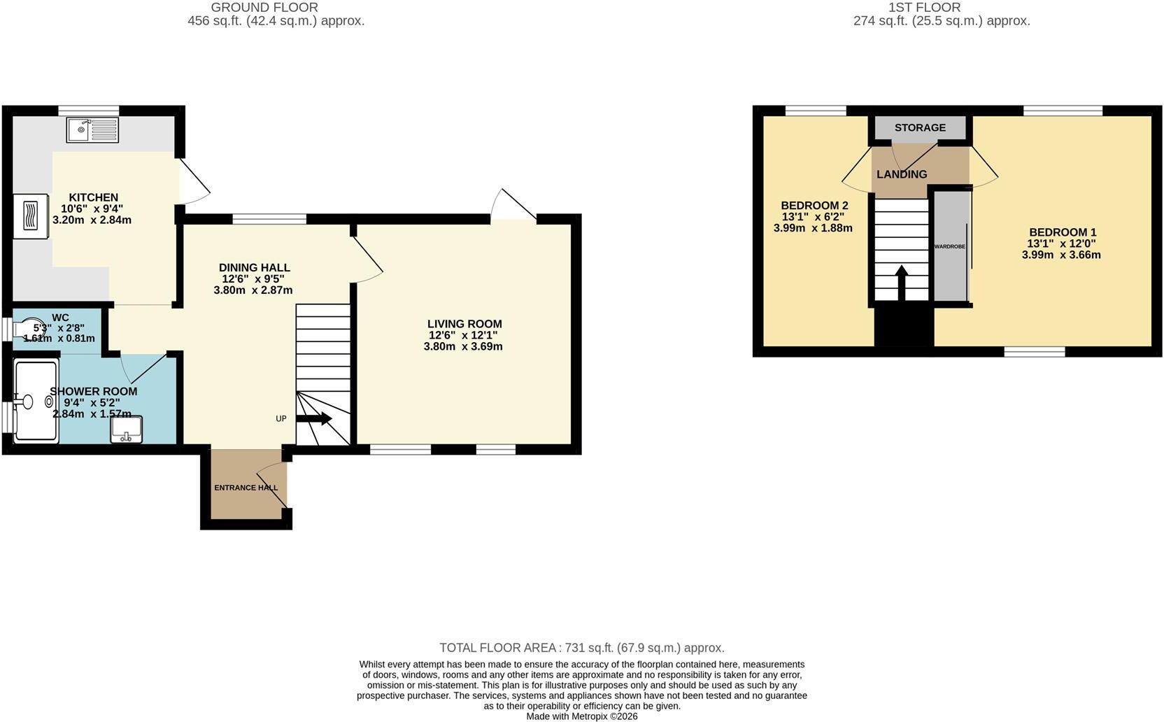Boat Lane, Evesham floorplan