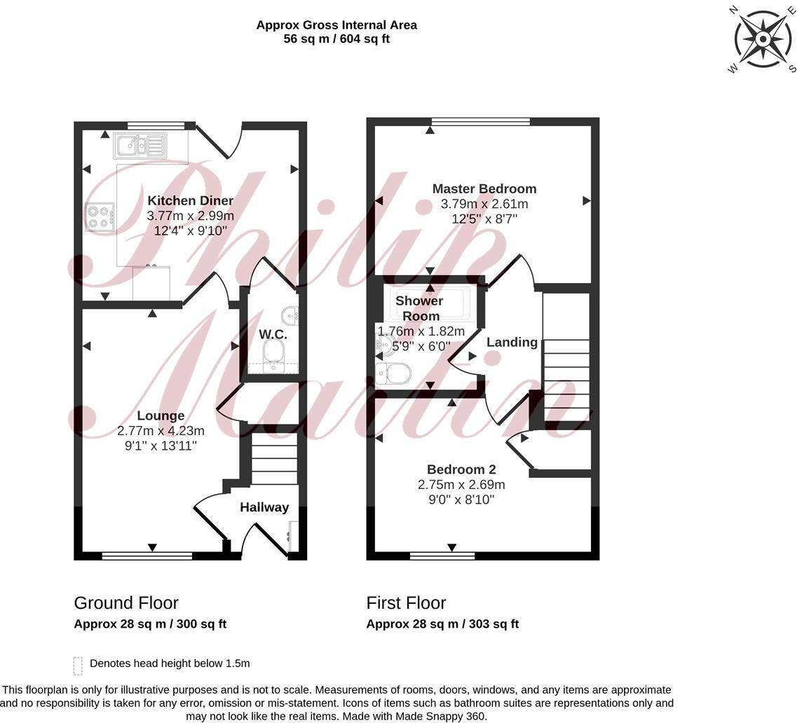 Gwarak Dherwen, Probus, Truro floorplan