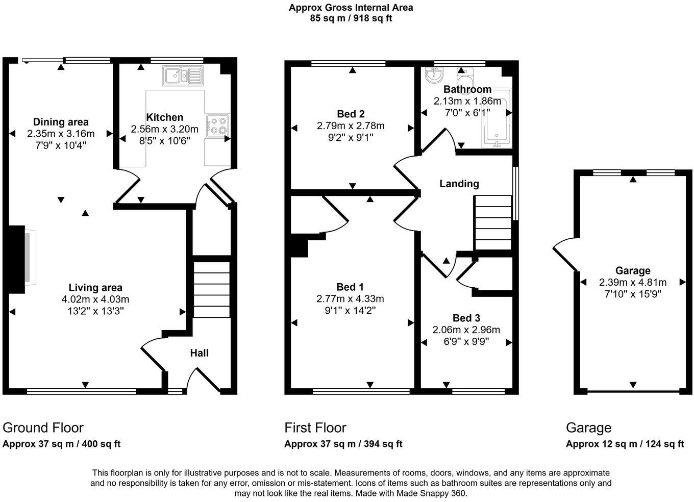 Quantock Drive, Ashford, Kent, TN24 8QN floorplan