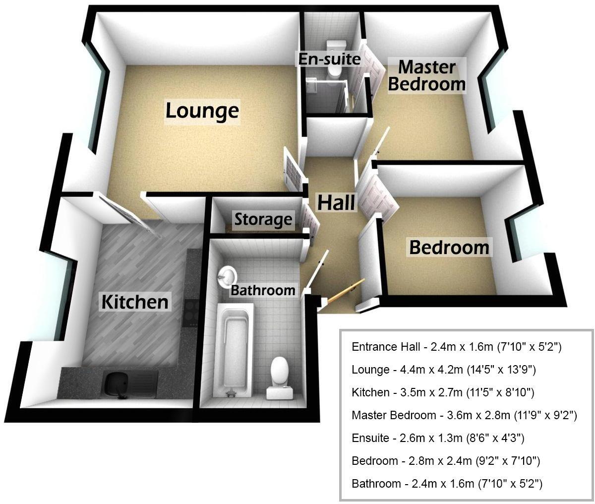 Butterworth Way, Oldham, OL3 floorplan