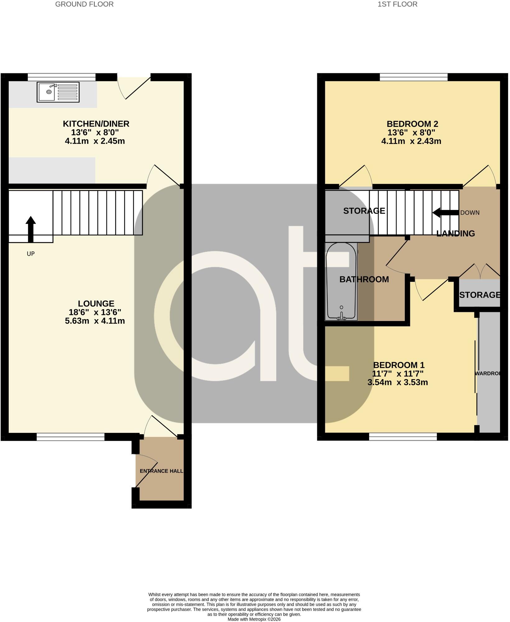 3, Broompark Gardens, Denny, Falkirk FK6 6NU floorplan