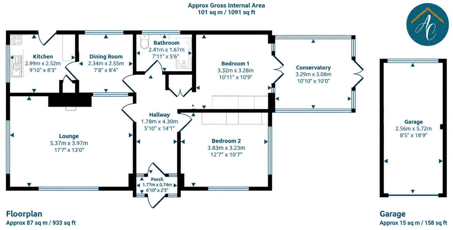 Edgecombe Grove, Darlington floorplan