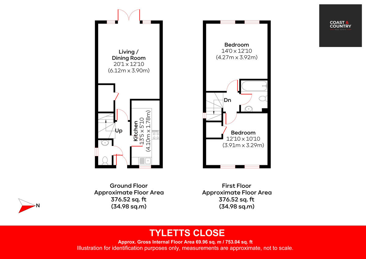 Tyletts Close, Littlehampton, BN16 floorplan