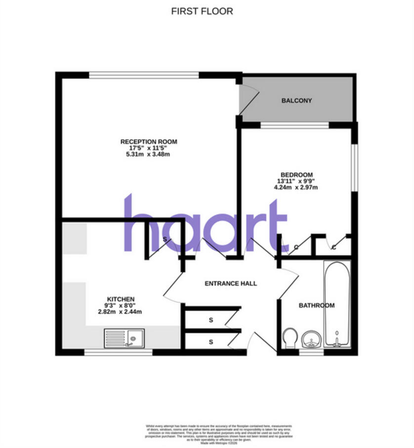 Perth Avenue, Hayes floorplan