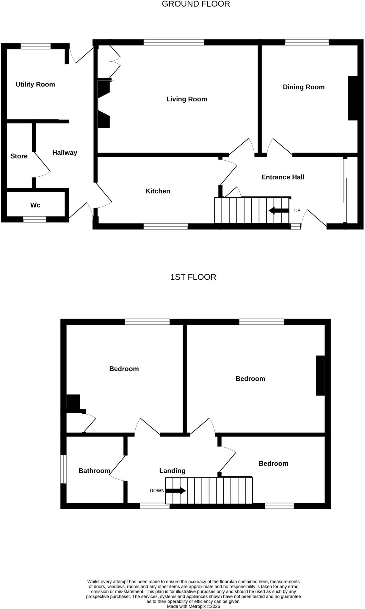 4 Cawder Road, Skipton, BD23 2QE floorplan