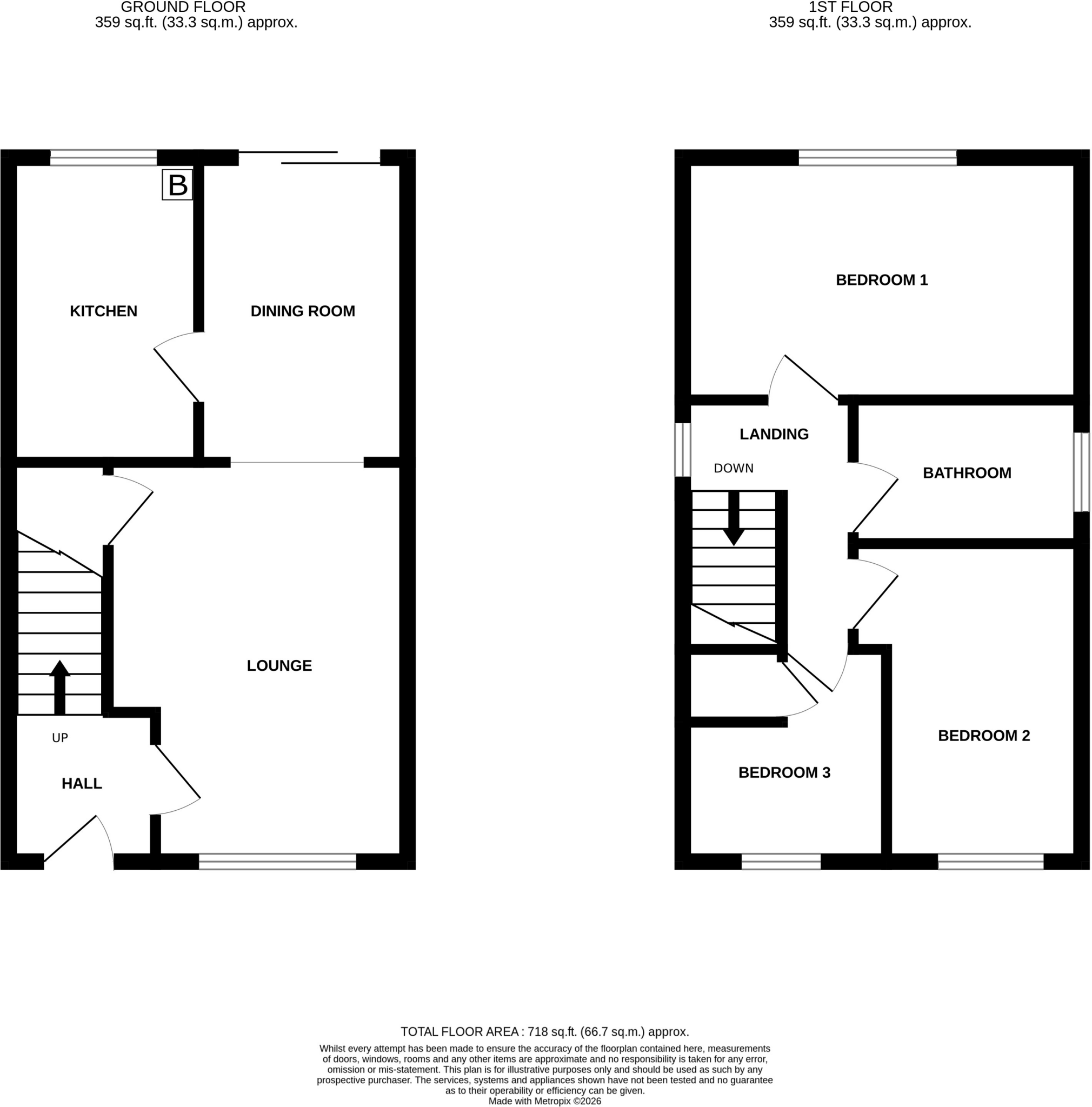 Gwalia, Brymbo floorplan