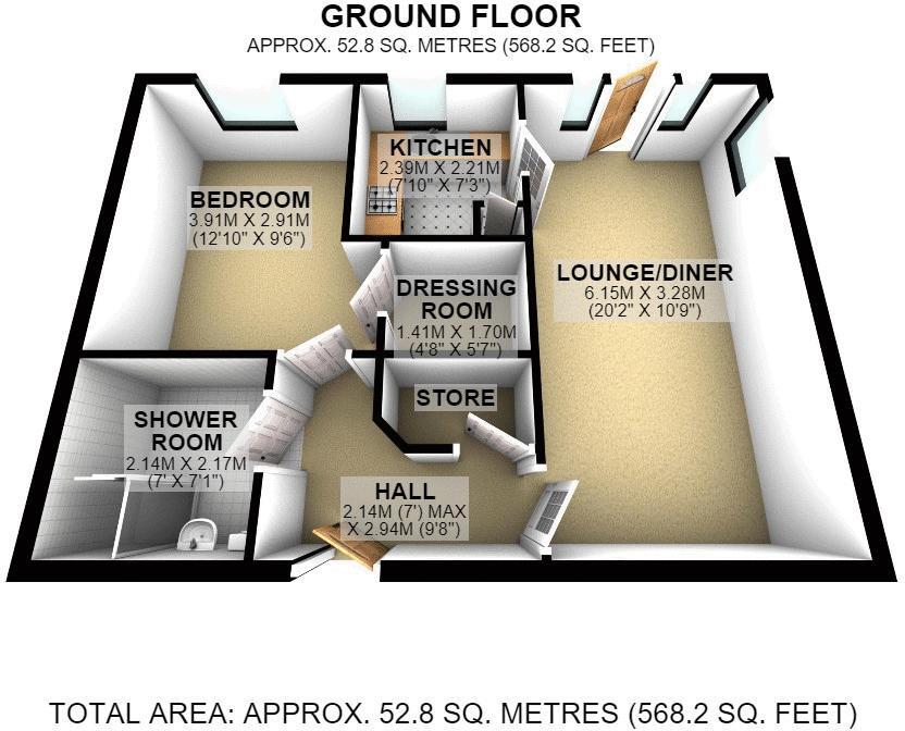 Monmouth Road, Abergavenny floorplan