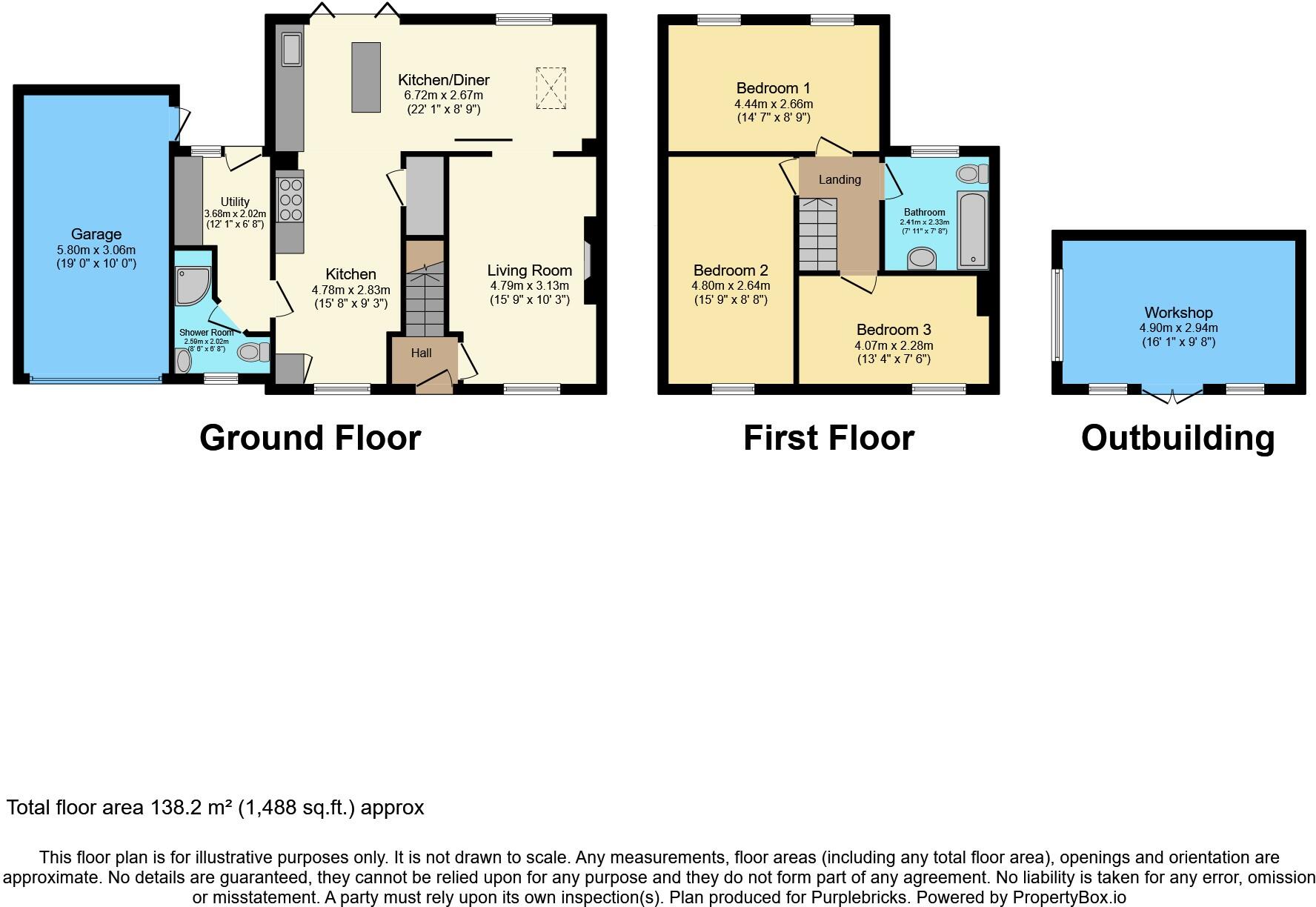 Campers Avenue, Letchworth Garden City, SG6 floorplan