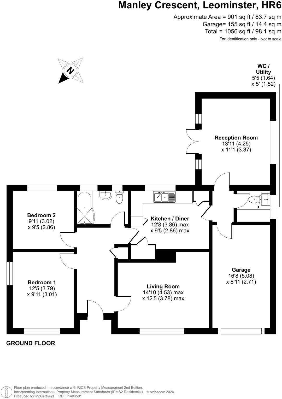Manley Crescent, Pembridge, Leominster, Herefordshire floorplan