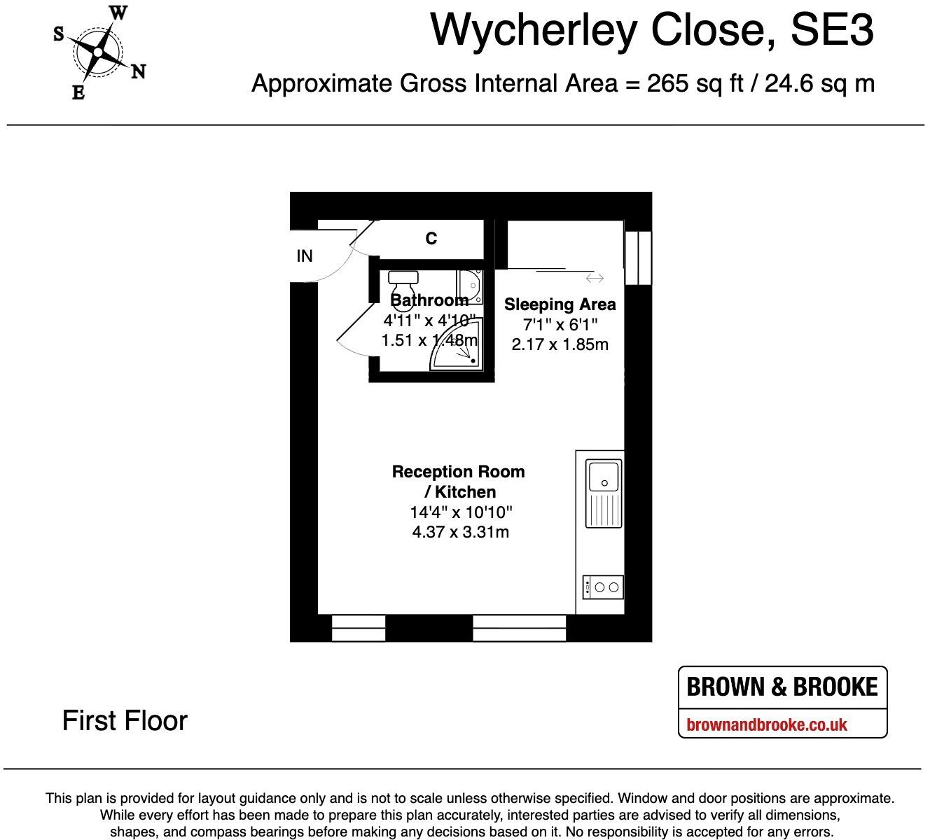 Wycherley Close, London. floorplan