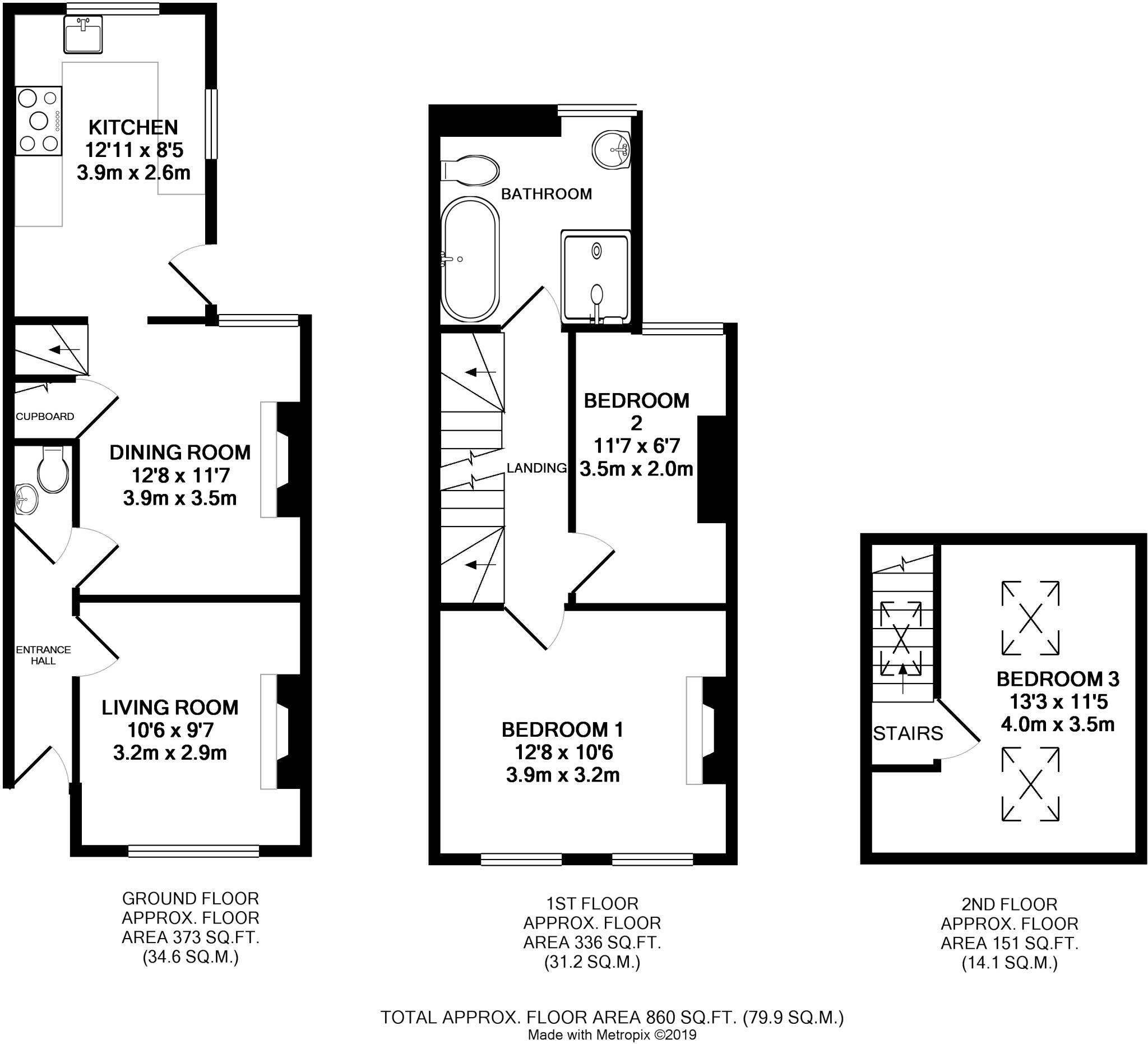 Bernard Street, St. Albans, AL3 floorplan