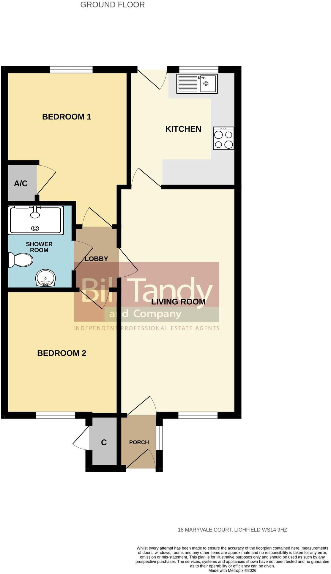 Maryvale Court, Lichfield, WS14 floorplan