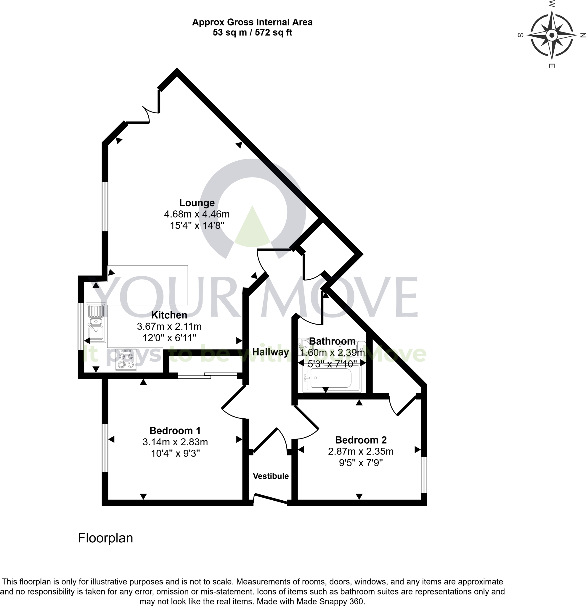 Balnageith Rise, Forres, Moray, IV36 floorplan