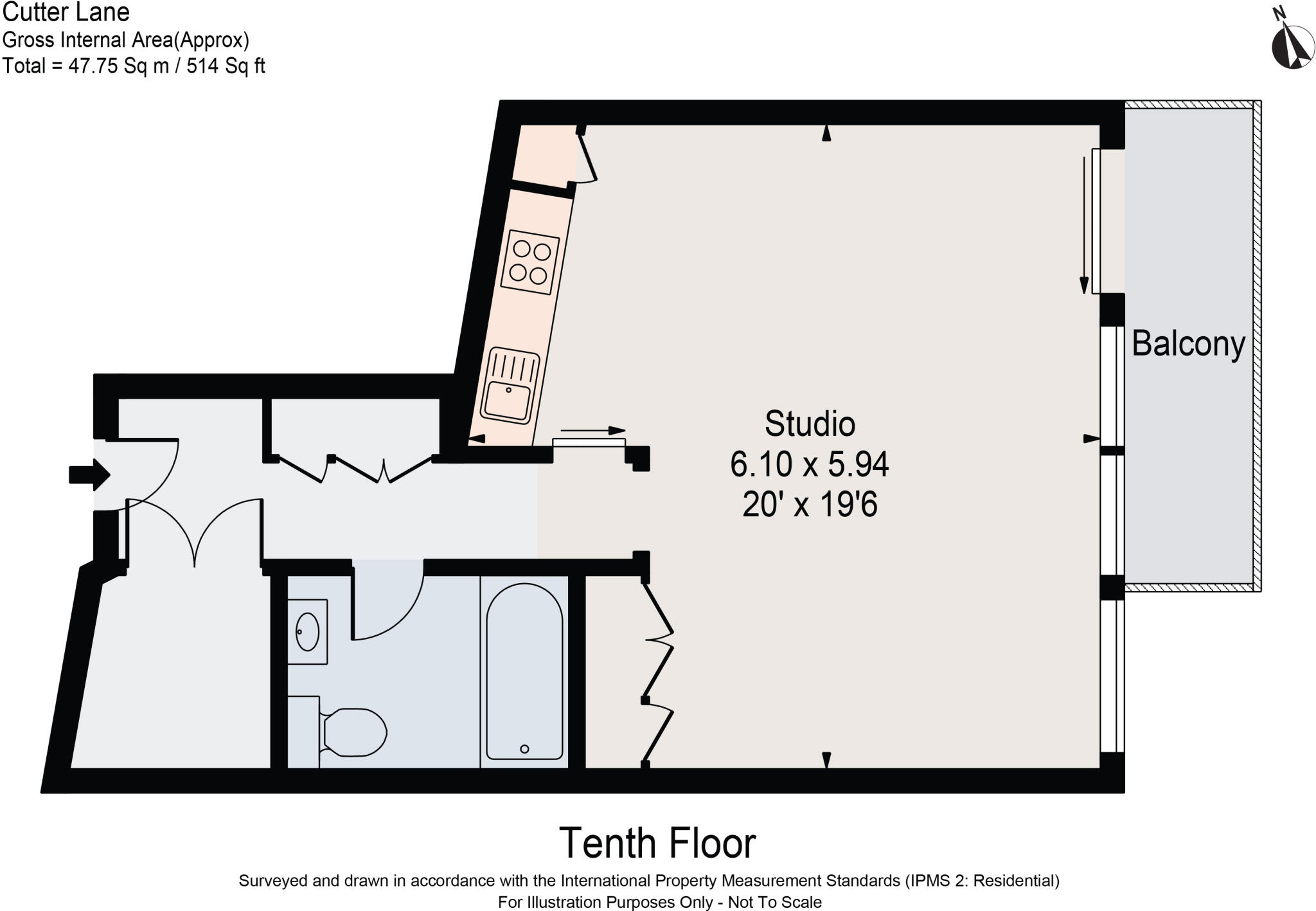 10 Cutter Lane, Greenwich, London, SE10 floorplan