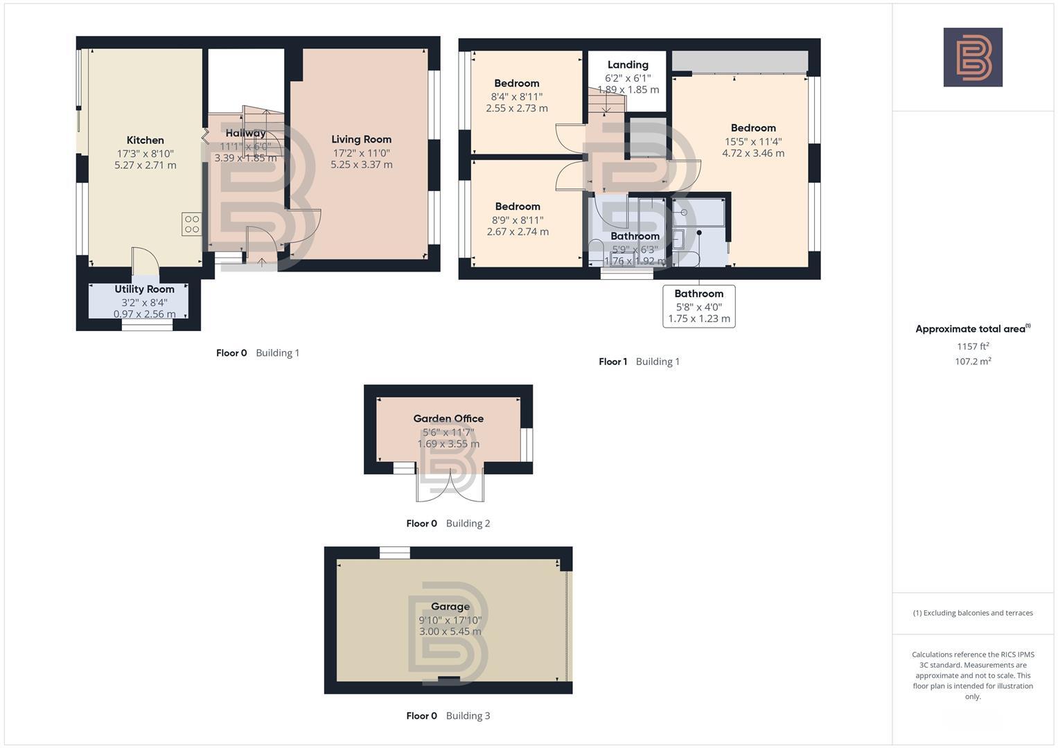 Anson Close, Rugby floorplan