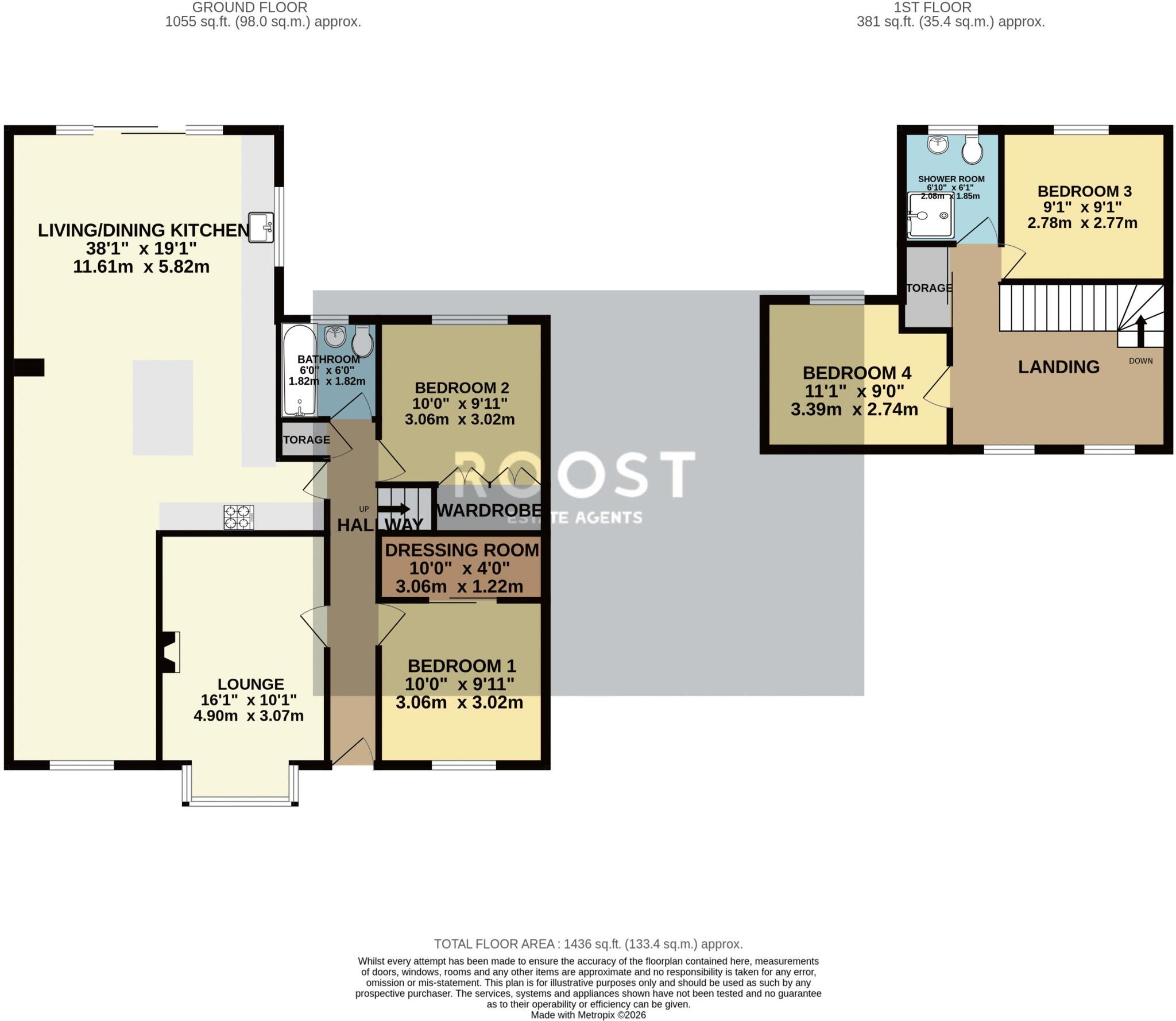 Coniston Crescent, Humberston floorplan