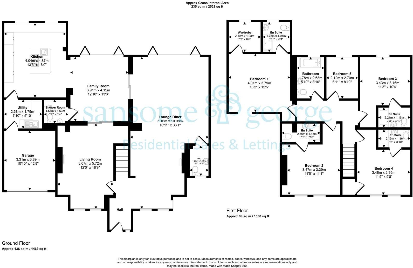 Langley Hill, Tilehurst, Reading floorplan