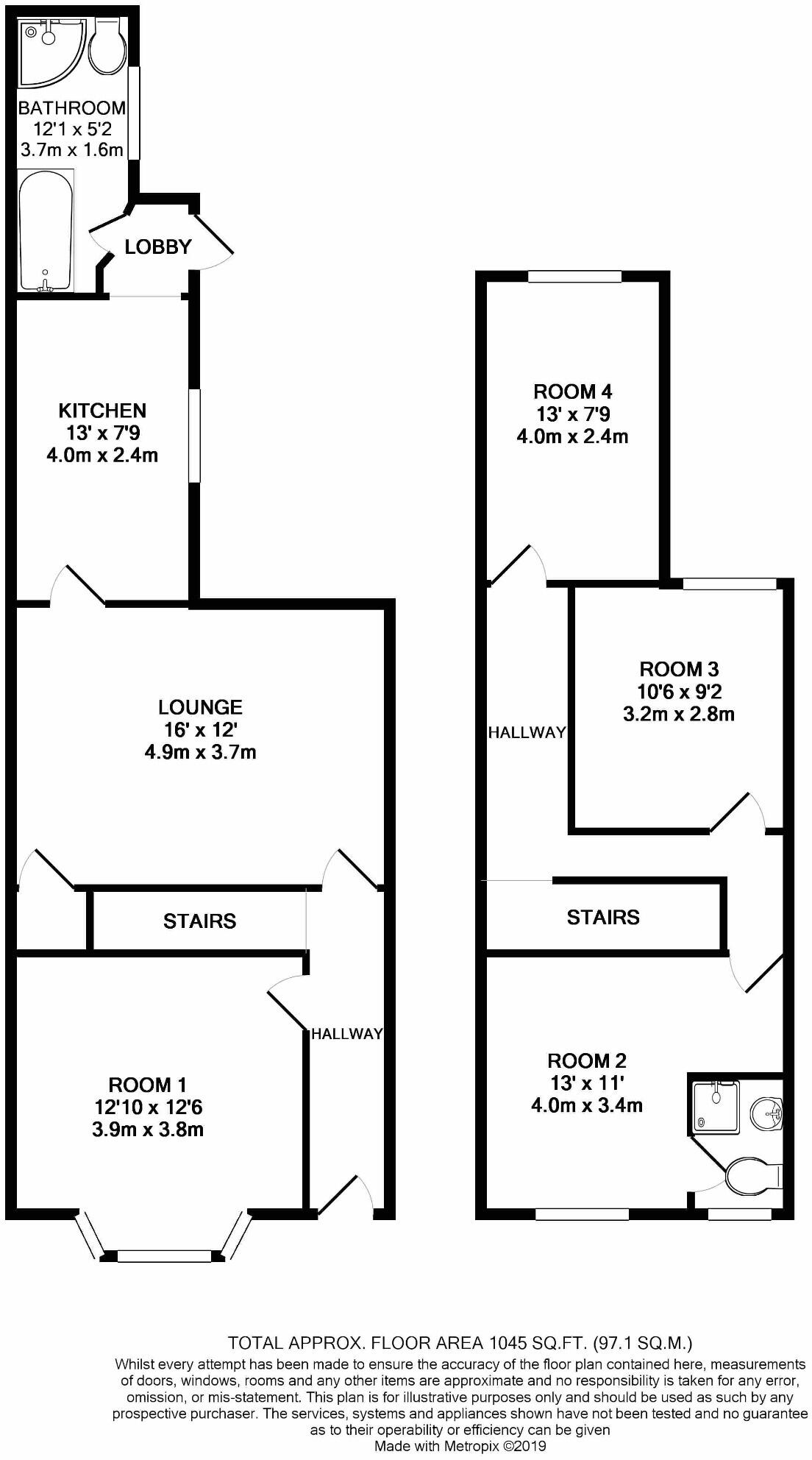 Available Sept 2027 - 4  Rooms - Comer Road floorplan