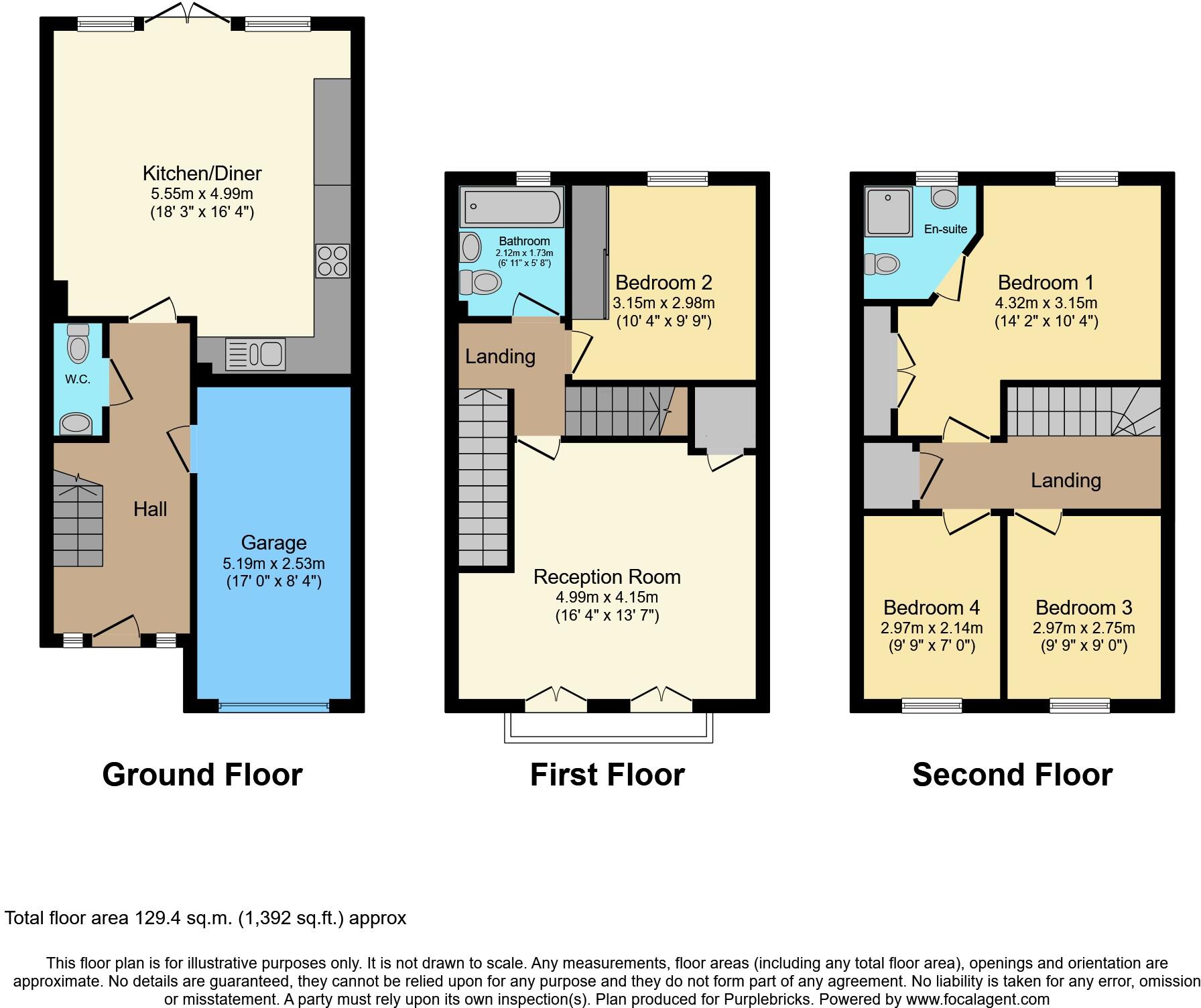 Kerry Hill Way, Maidstone, ME14 floorplan