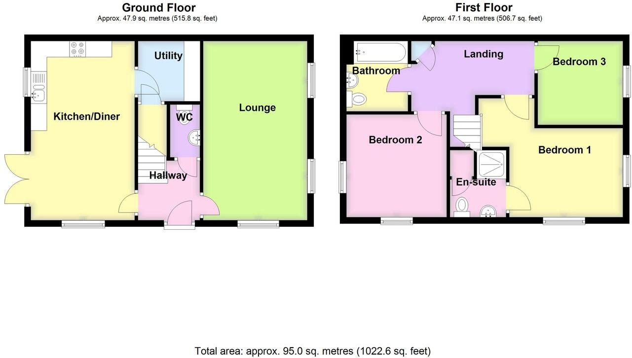 Villa Walk, Swineshead, Boston, PE20 floorplan