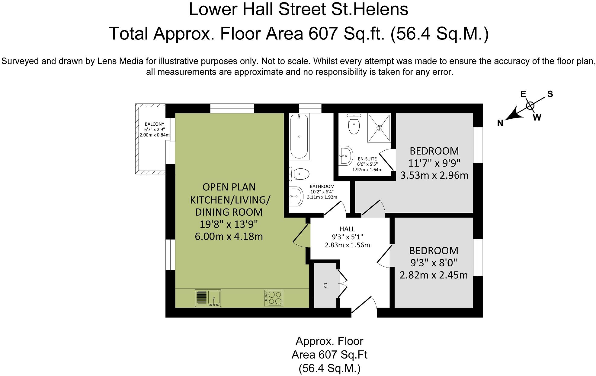 Lower Hall Street, St. Helens, Merseyside. WA10 1GF floorplan