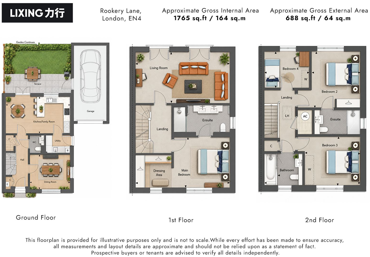 Rookery Lane, Barnet, EN4 floorplan