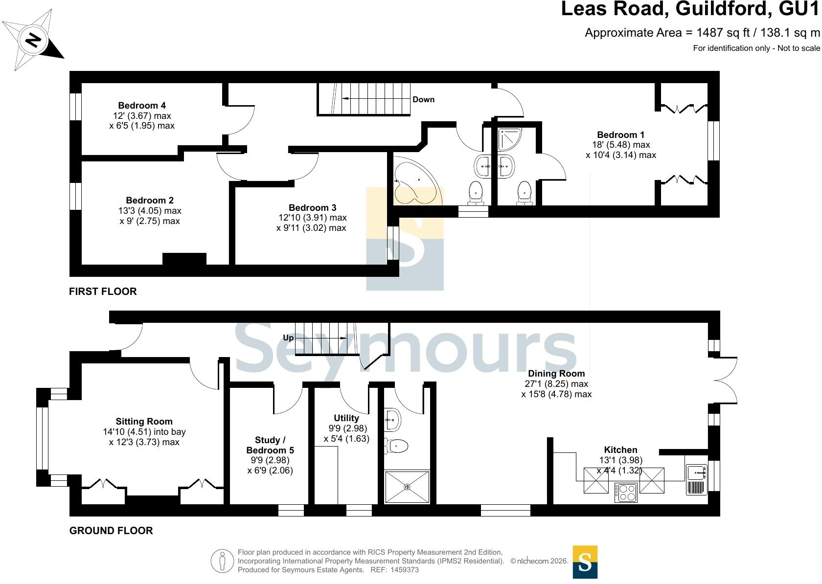 Leas Road, Guildford, Surrey, GU1 floorplan