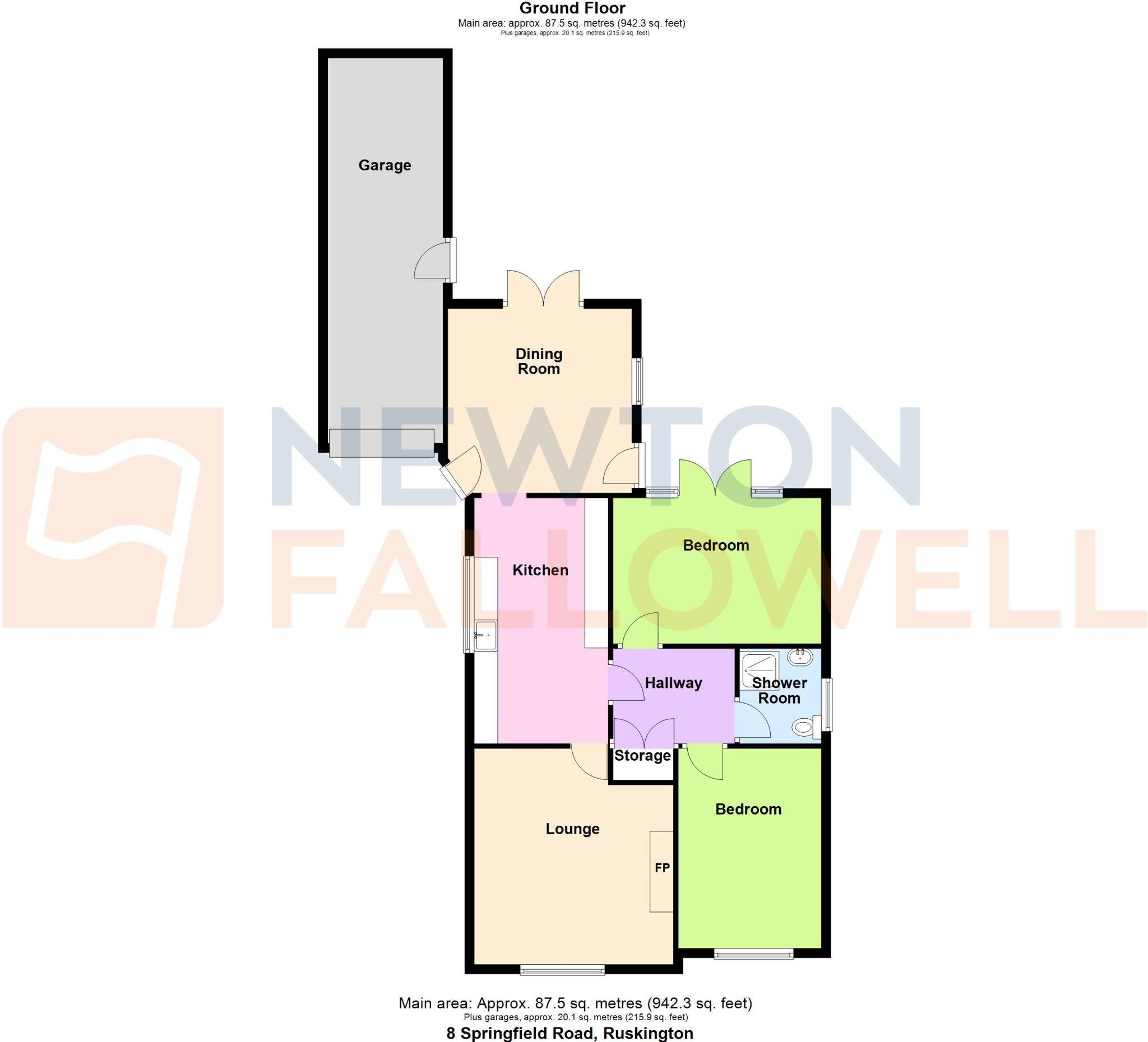 Springfield Road, Ruskington, NG34 floorplan