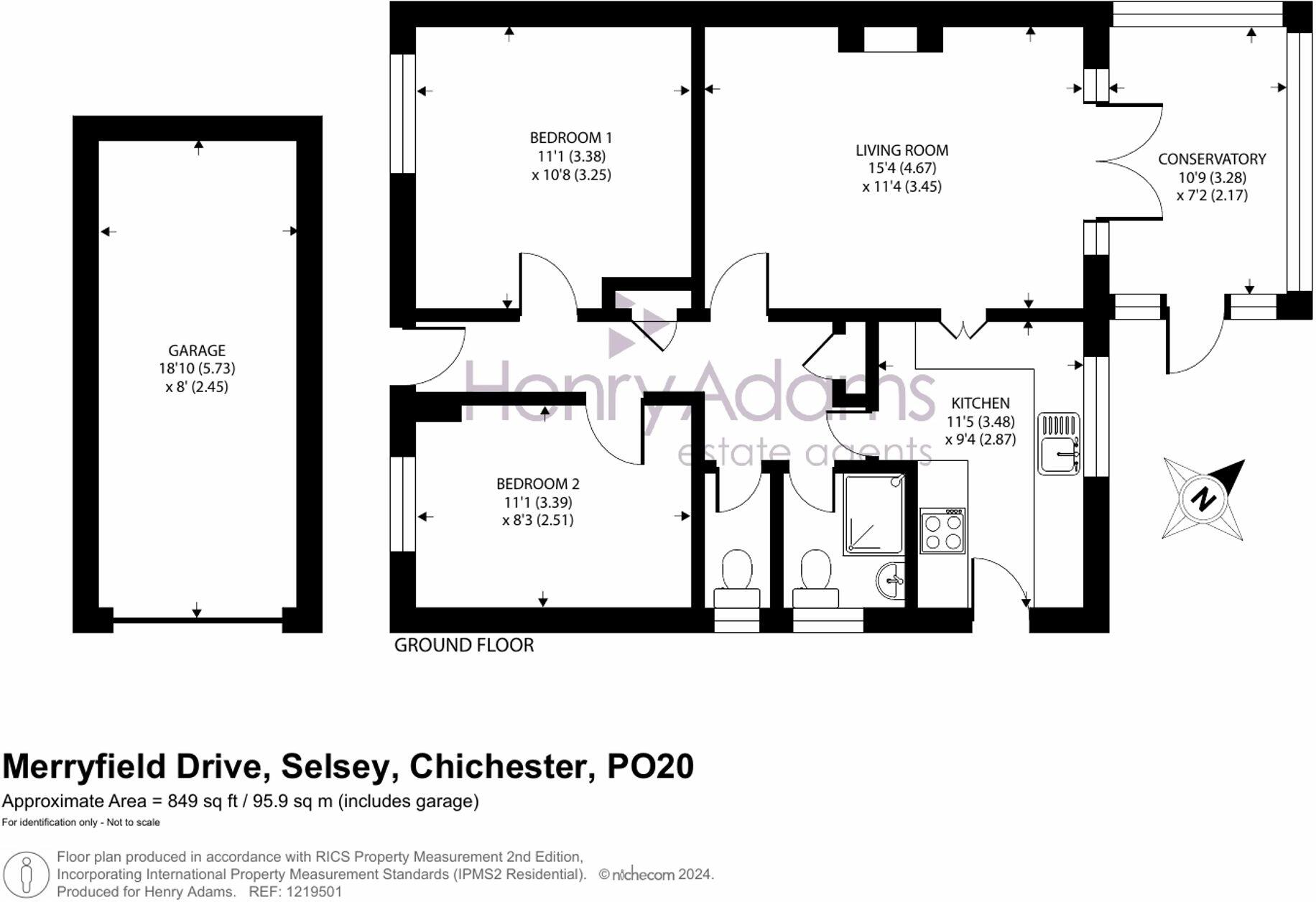 Merryfield Drive, Selsey, PO20 floorplan