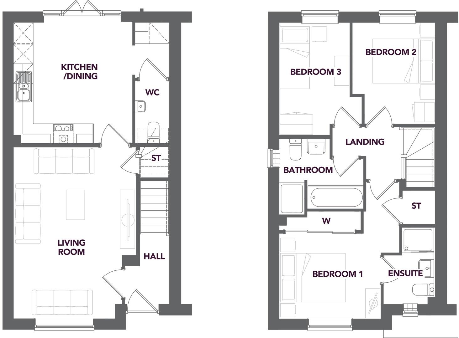3 Avalon Grove, Bretforton Road, Badsey, Worcestershire, WR11 floorplan