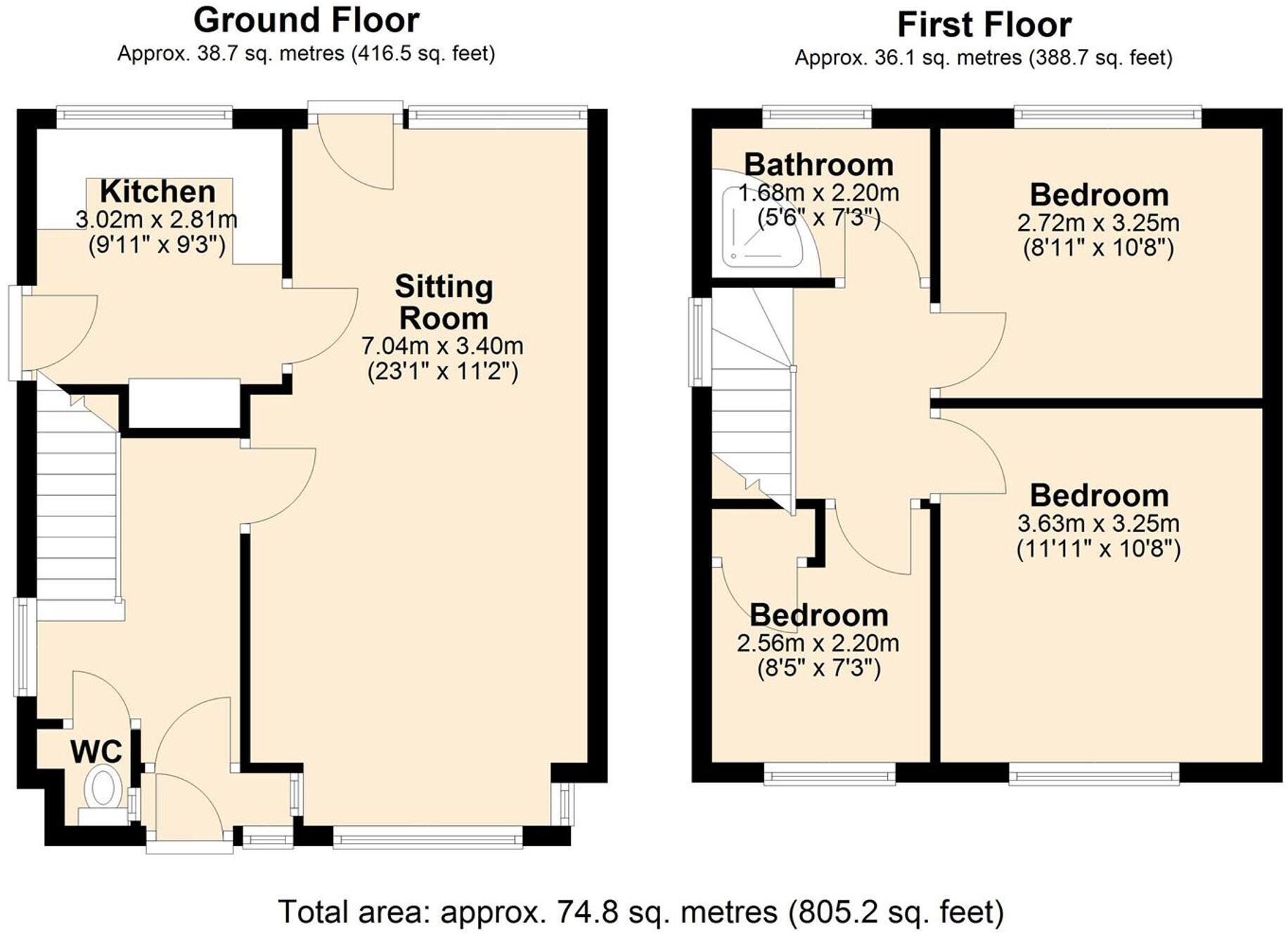 Upton Road, Atherton, M46 floorplan