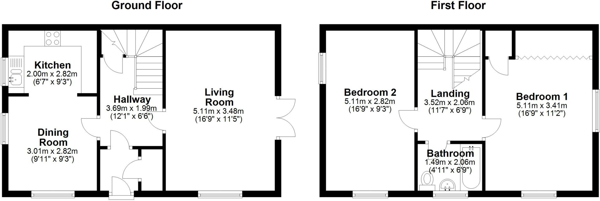 Wheelwrights Cottages, Balderton floorplan