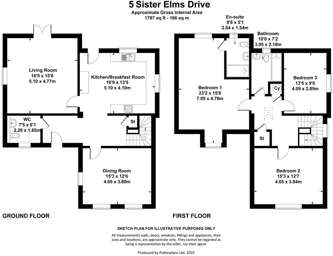 Sister Elms Drive , Sedgeberrow, Evesham, WR11 floorplan