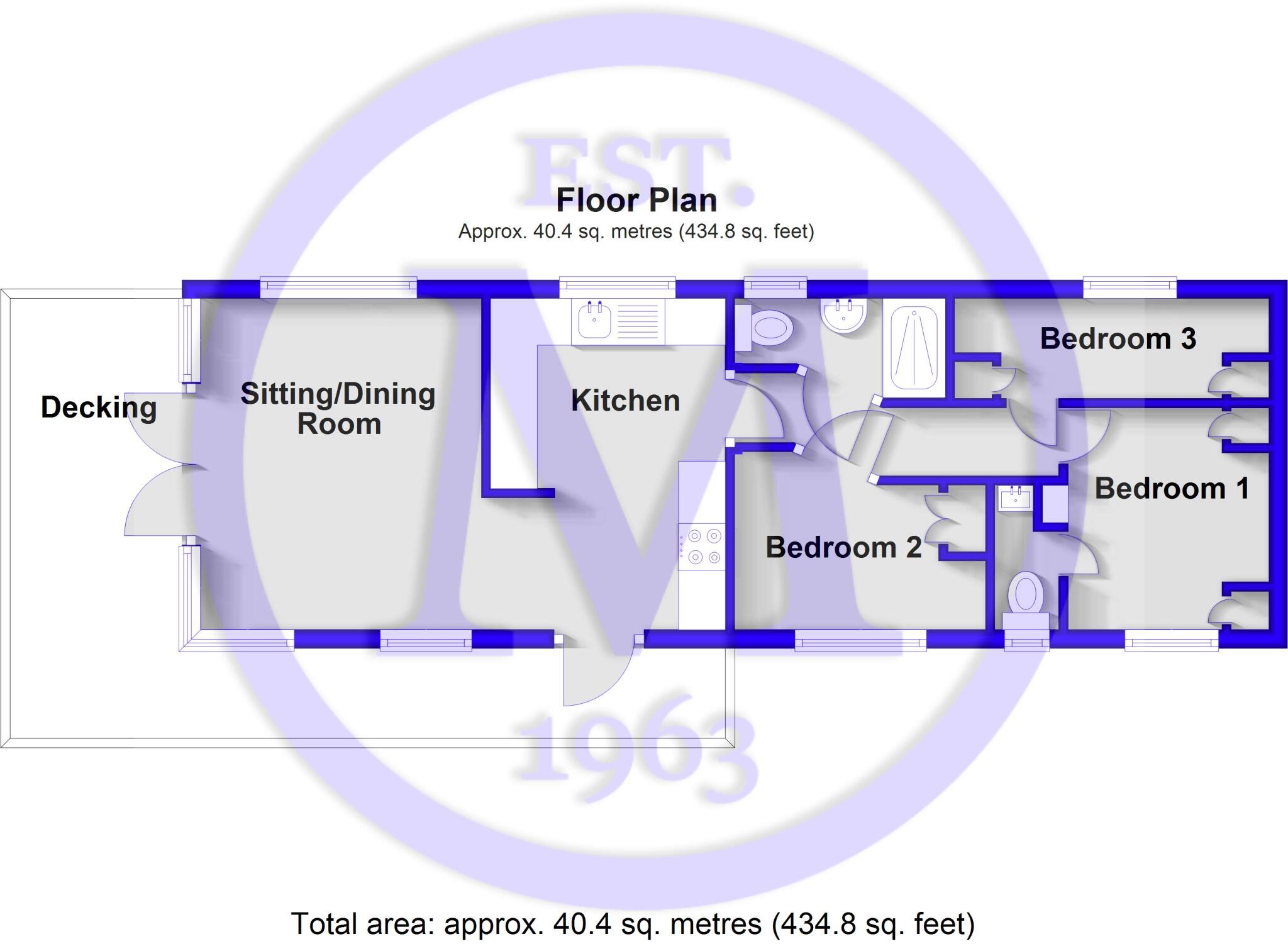 Chewton Sound, Hoburne Naish Holiday Park, Barton On Sea, Hampshire, BH25 floorplan