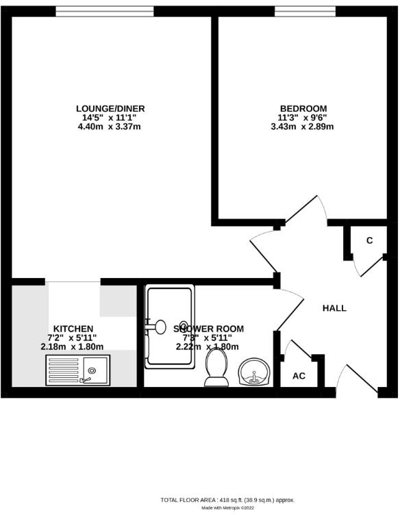 St Catherines, Irvine Road, Littlehampton floorplan