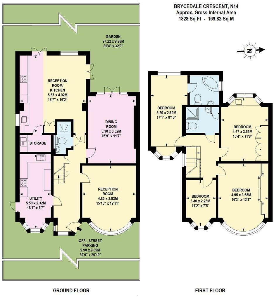 Brycedale Crescent, London, N14 floorplan