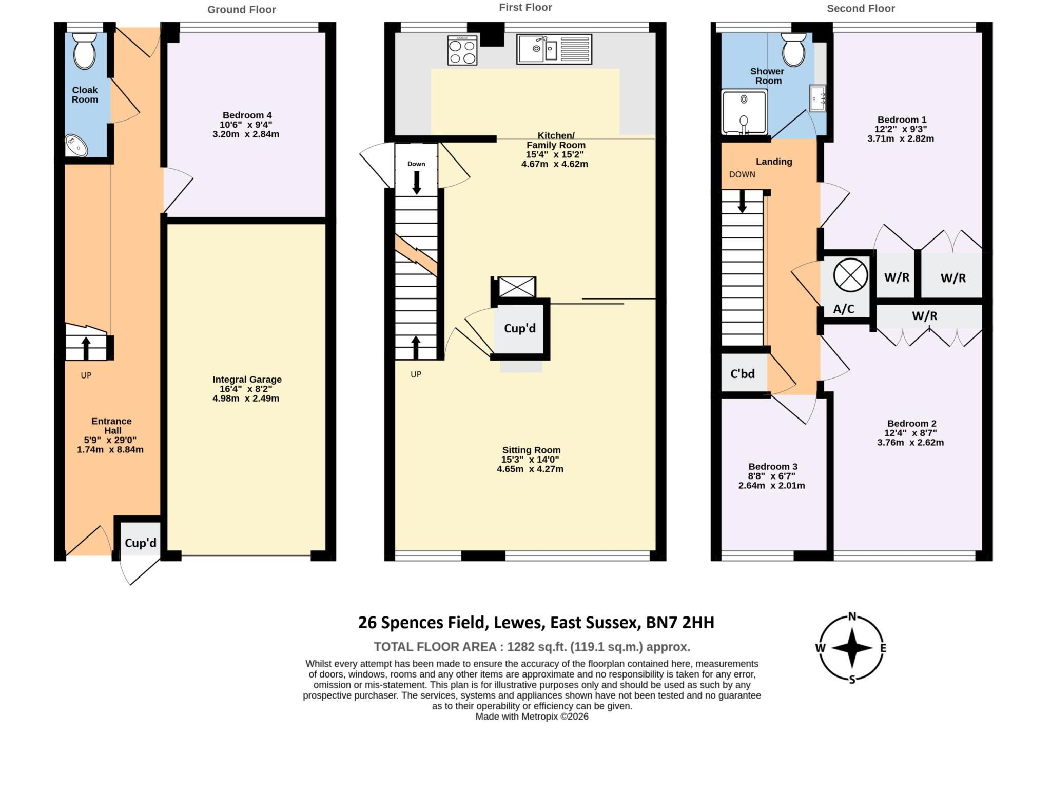 Spences Field, Lewes floorplan