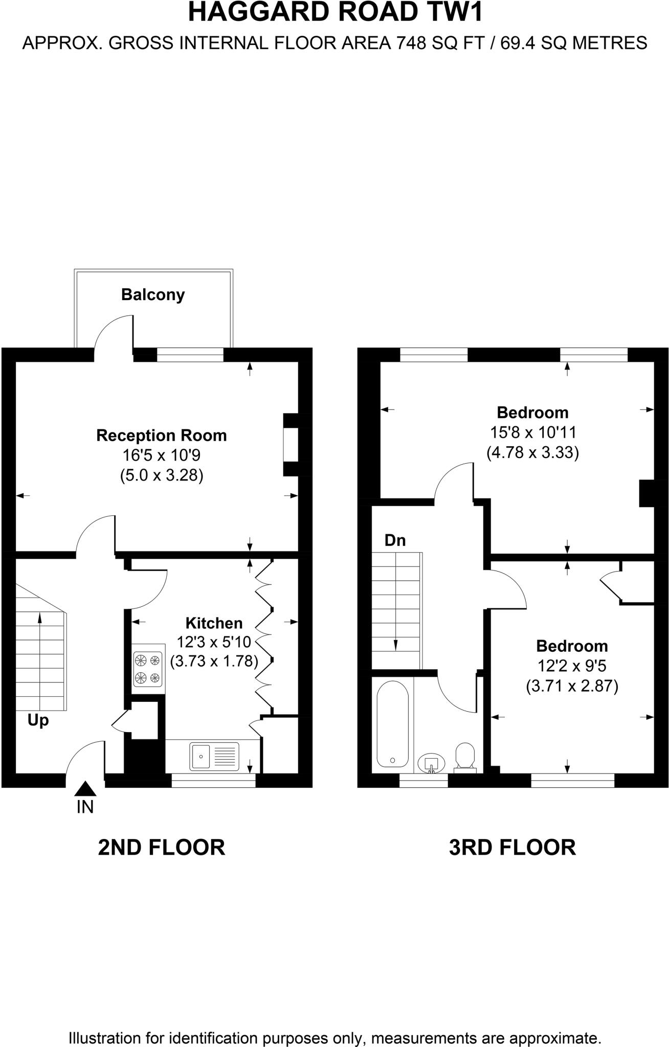Haggard Road, Twickenham, TW1 floorplan