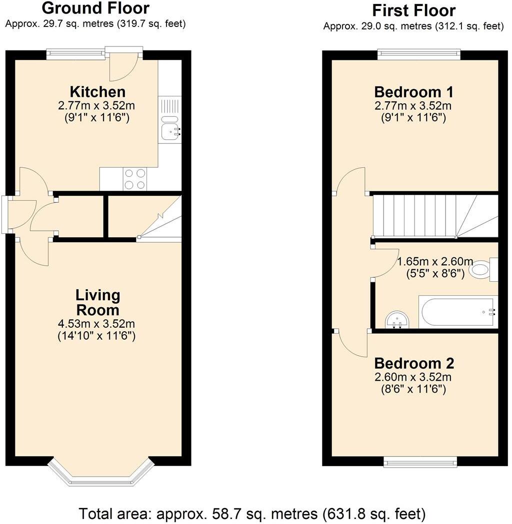 Warren Close, Pilsley, Chesterfield, S45 floorplan