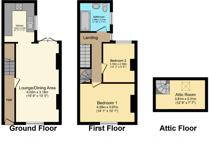 9, Sunny Bank, Barnstaple, Devon, EX32 floorplan