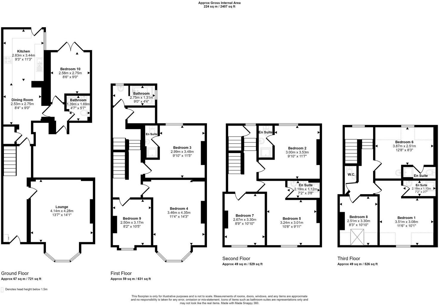 Deganwy Avenue, Llandudno floorplan