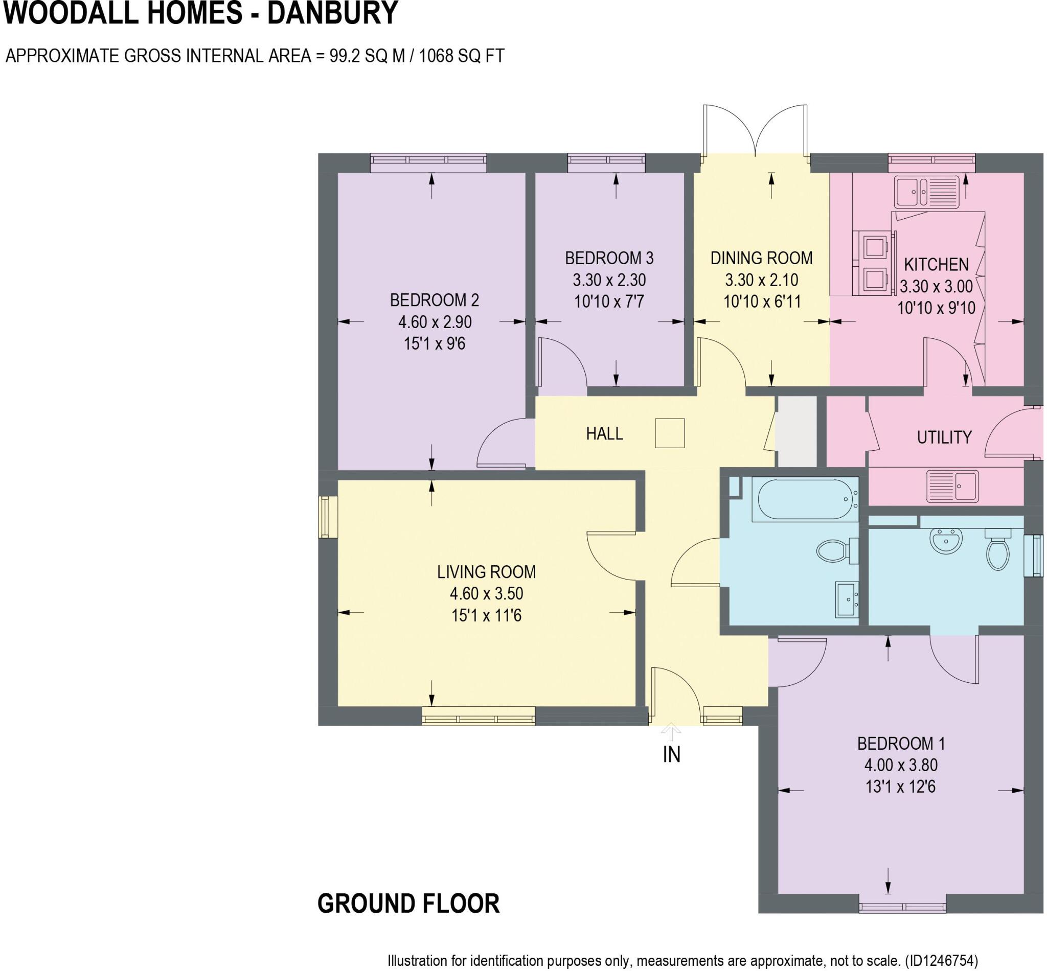 Plot 46, Danbury, Oaks Farm Lane, Chesterfield floorplan