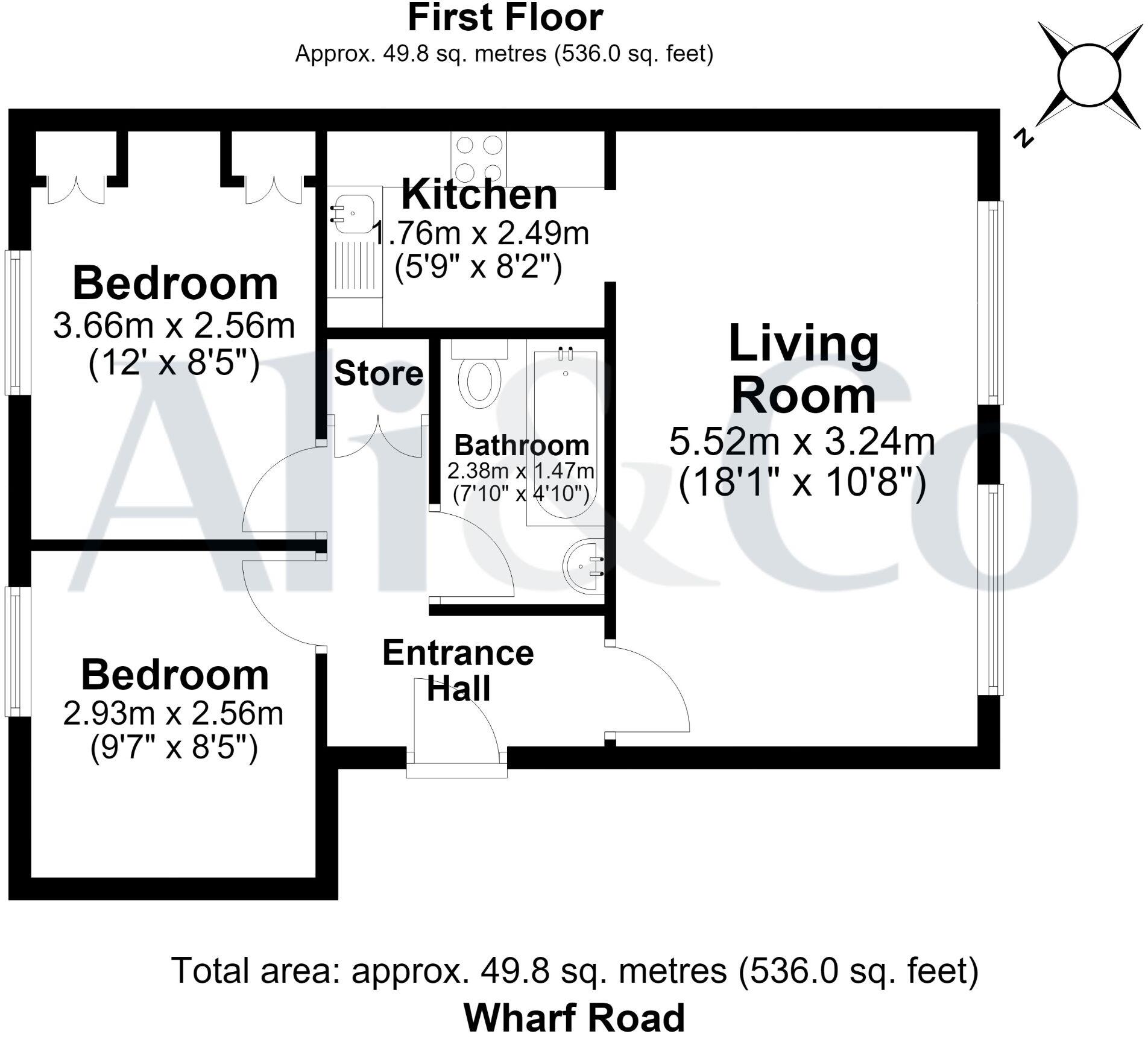 Wharf Road, Grays floorplan
