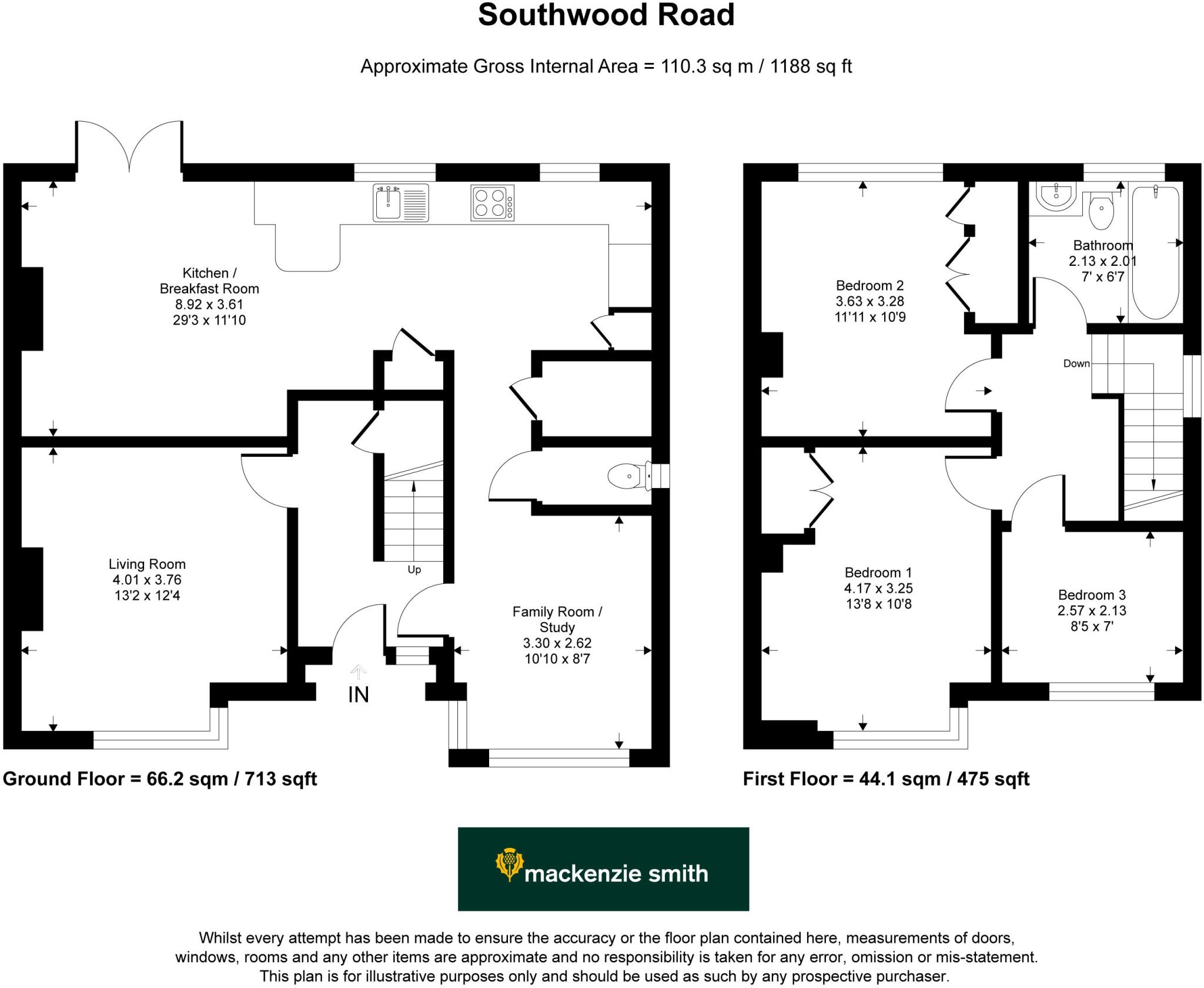 Southwood Road, Farnborough, GU14 floorplan