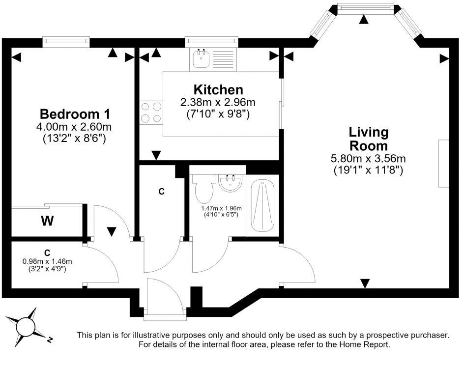 77/58 Barnton Park View, Barnton, Edinburgh, EH4 6EL floorplan