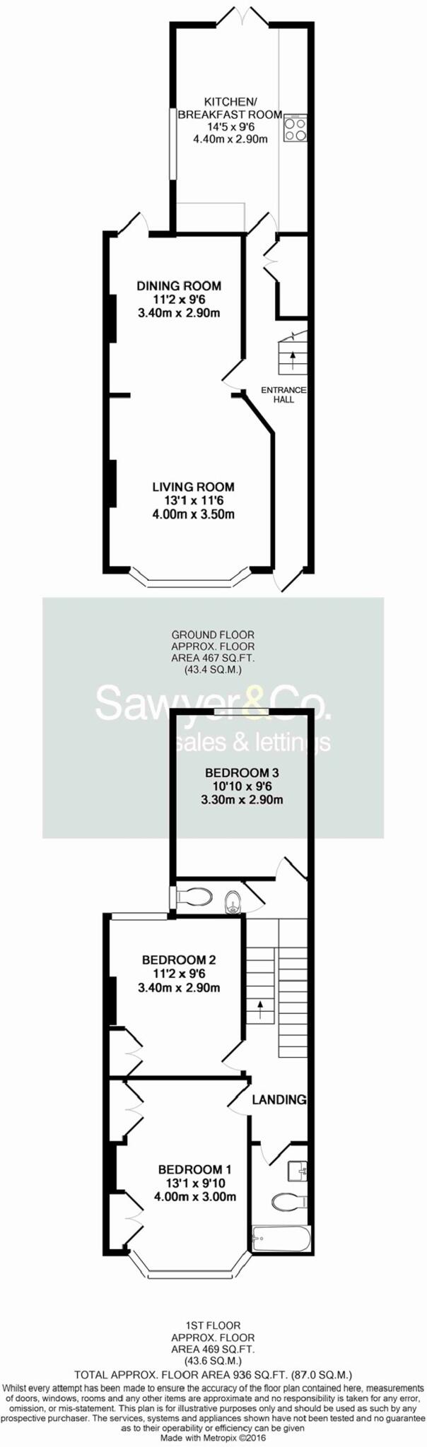 Payne Avenue, Hove, BN3 floorplan